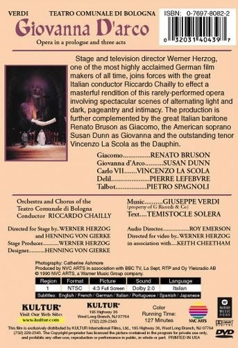 GIOVANNA D'ARCO (Teatro Comunale Di Bologna) DVD 9 Opera