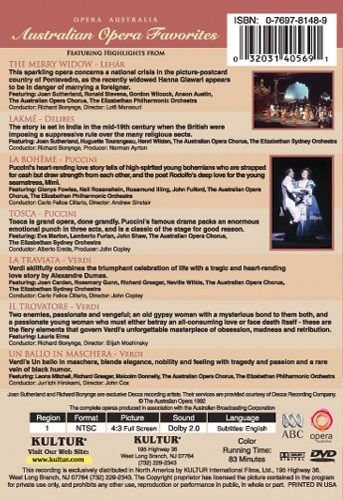 Australian Opera Favorites DVD 5 Opera