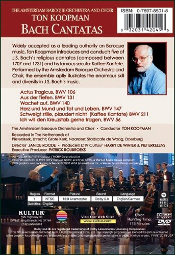 Ton Koopman: Bach Cantatas DVD 9 Classical Music
