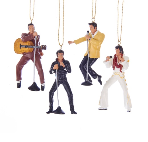 Elvis Presley Ornament Gift Set - 4-Piece Box Set
