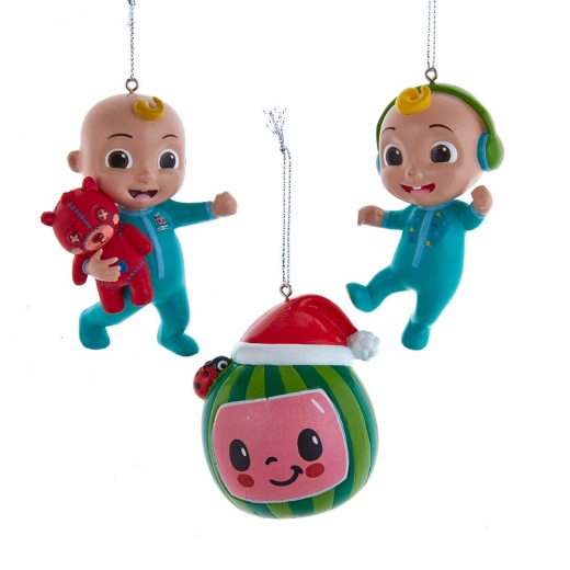 Cocomelon Blow Mold Ornament Set, 3-Piece
