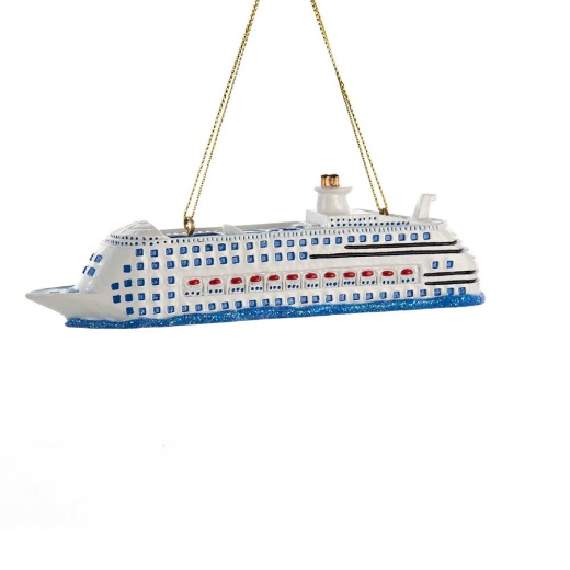 Cruise Ship Ornament For Personalization