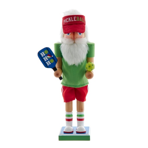 12" Wooden Pickleball Nutcracker