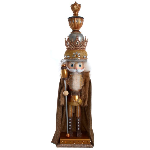 36" Hollywood Nutcrackers Gold King Nutcracker