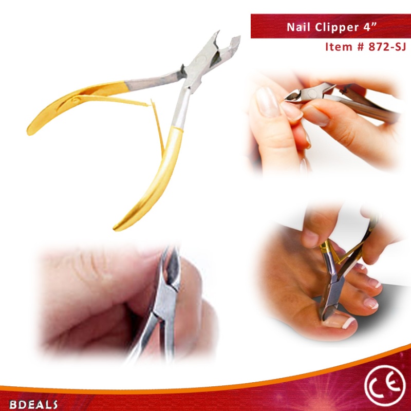 4" Sj Gold Color Cuticle Clipper