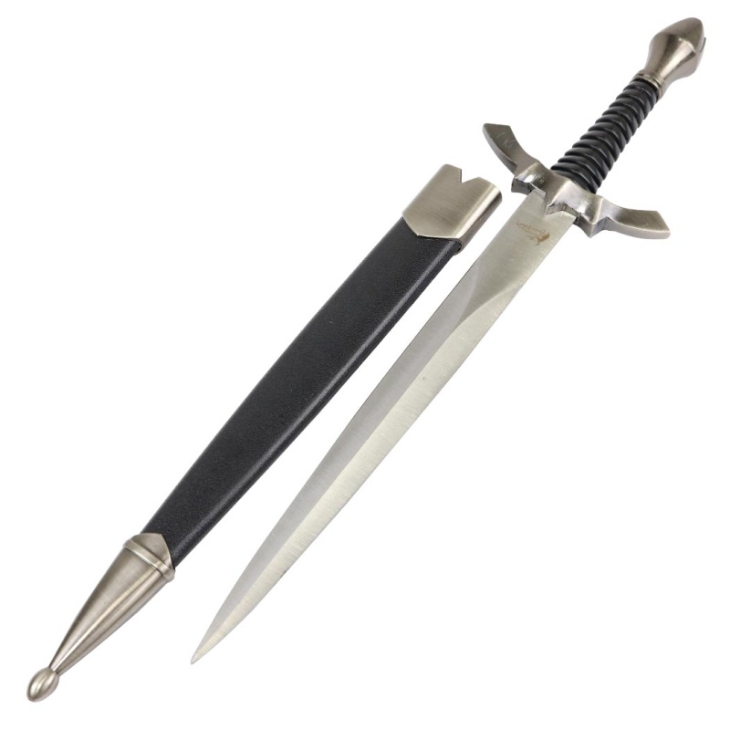 Theboneedge 13" Medieval Historical Short Sword Roman Dagger Knife With Scabbard