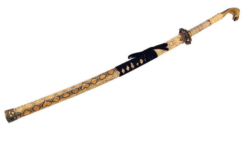 42.5" King Cobra Snake Head Handle Samurai Sword