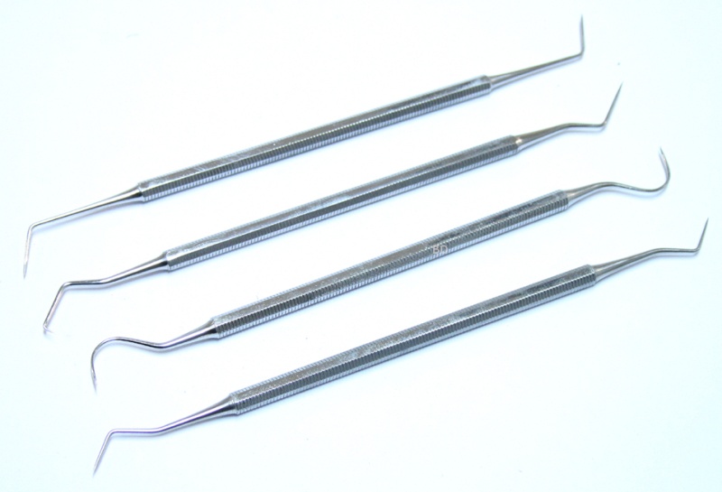 Bdeals 4Pc Dental Probe Set Stainless Steel Good Quality Surgical