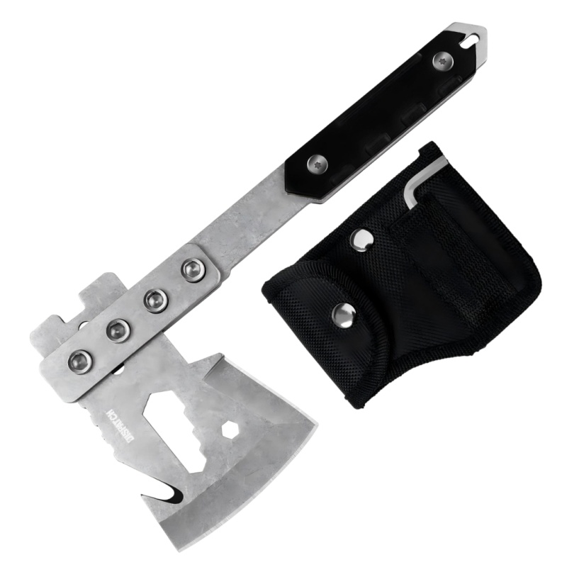 Dispatch Tactical 8.3" Silver Axe With Wooden Handle