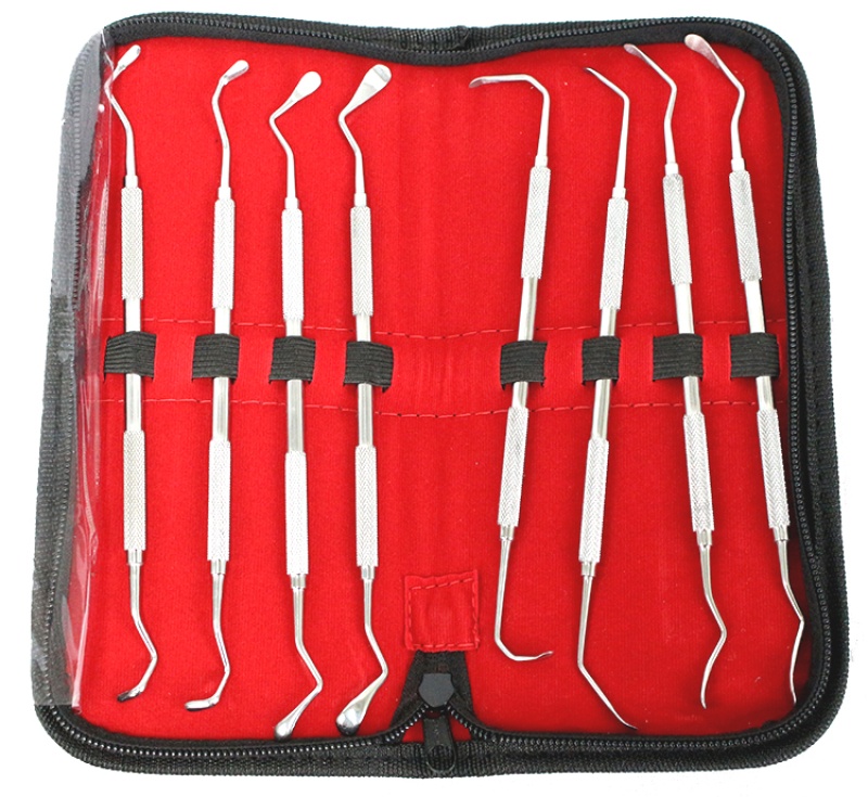 8 Pcs Sinus Lift Instruments Set Implant Dental Solid Handle Light Weight