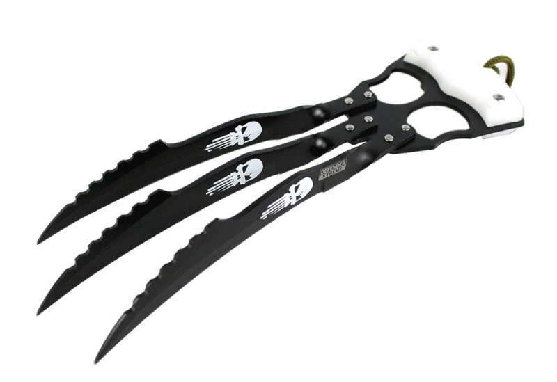 10" Defender Xtreme Fantasy Hunting Claw Knife With Nylon Sheath
