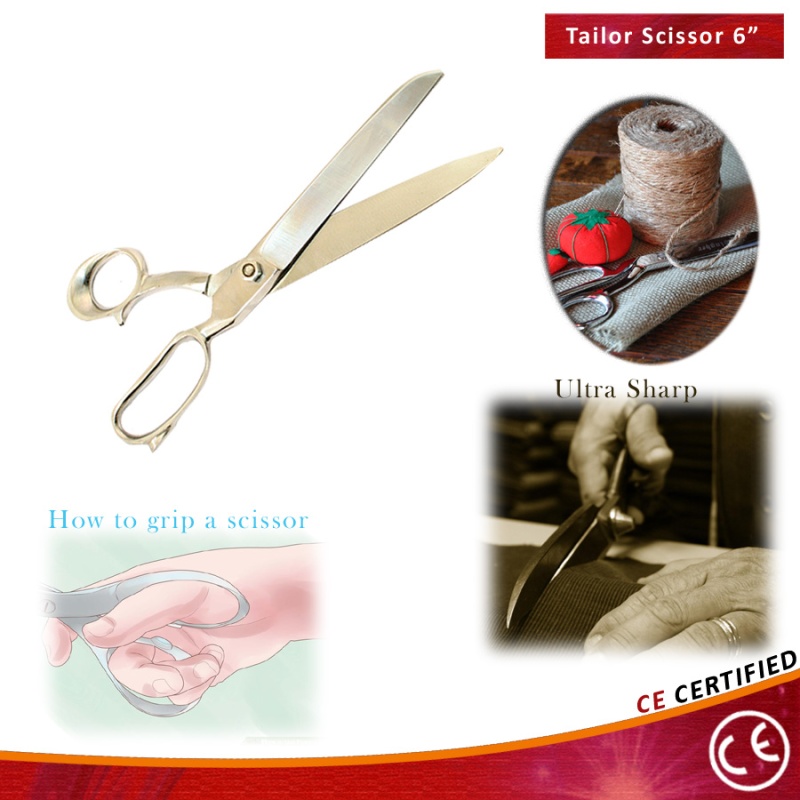 6" Tailor's Shears Sewing Scissors