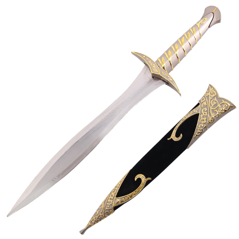 Defender Xtreme 20" Fantasy Stainless Steel Sword With Gold & Silver Zinc Alloy Handle