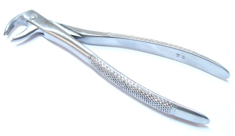 1Pc Dental Instrument 73 Extracting Forceps Stainless Steel