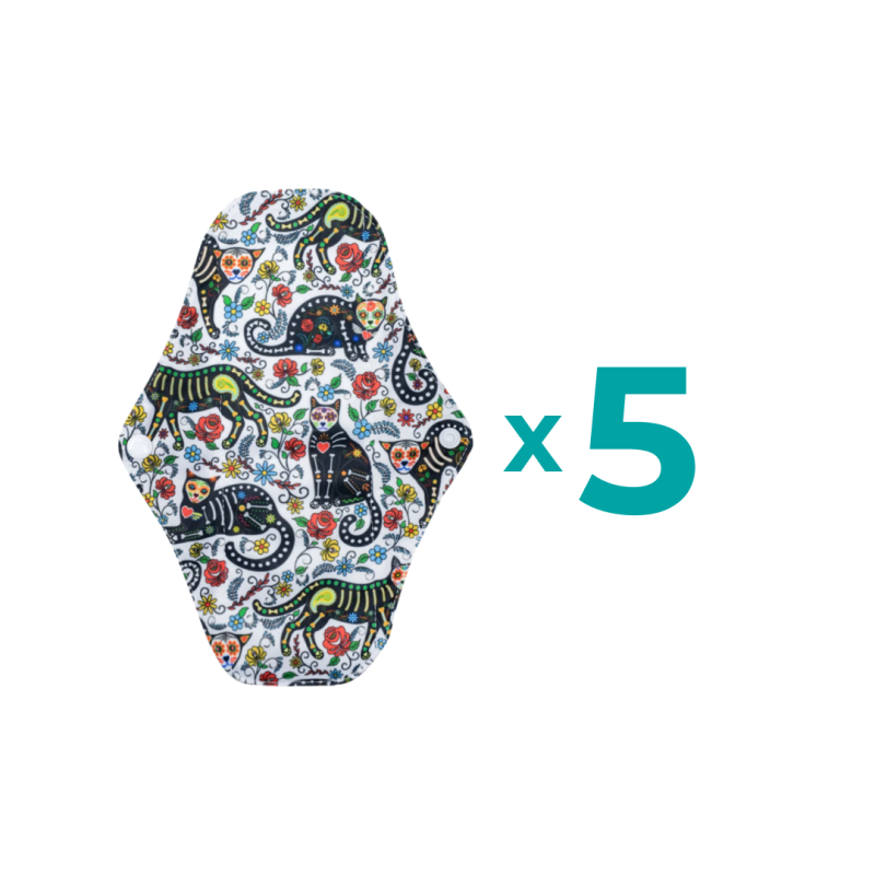 Bamboo Sanitary Menstrual Pad - Pack Of 5