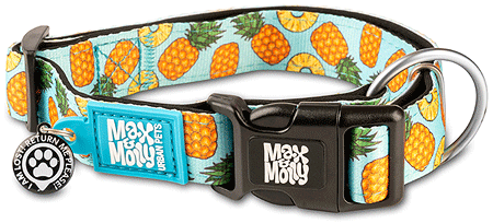 Max&Molly Smart Id Dog Collar Sweet Pineapple Xs 9-14"