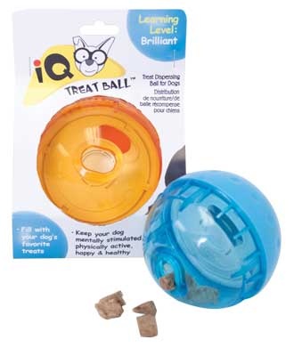 Our Pets IQ Treat Ball M 3" - Interactive Dog Toy for Mental Stimulation and Physical Exercise