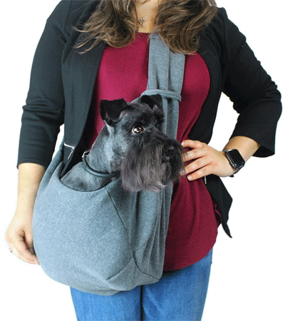 Dogline Pet Sling Grey - A Stylish and Functional Dog Gate