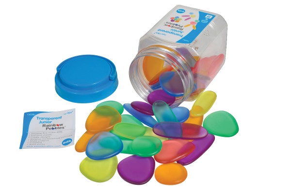 Junior Rainbow Pebbles - Transparent - Mini Jar