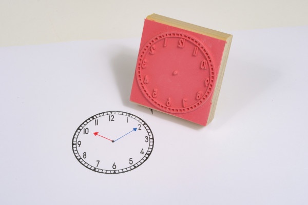Analog Clock Stamp - Large