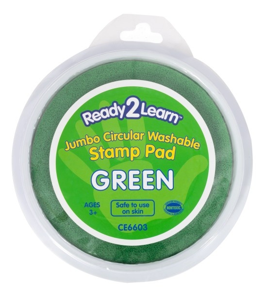 Jumbo Circular Washable Stamp Pad - Green