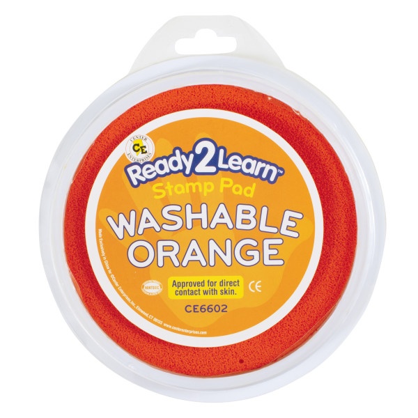 Jumbo Circular Washable Stamp Pad - Orange