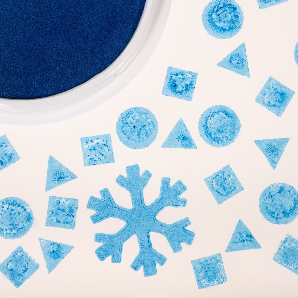 Jumbo Circular Washable Stamp Pad - Blue
