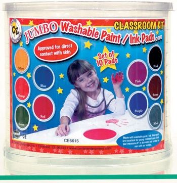 Jumbo Circular Washable Stamp Pads Classrm-10