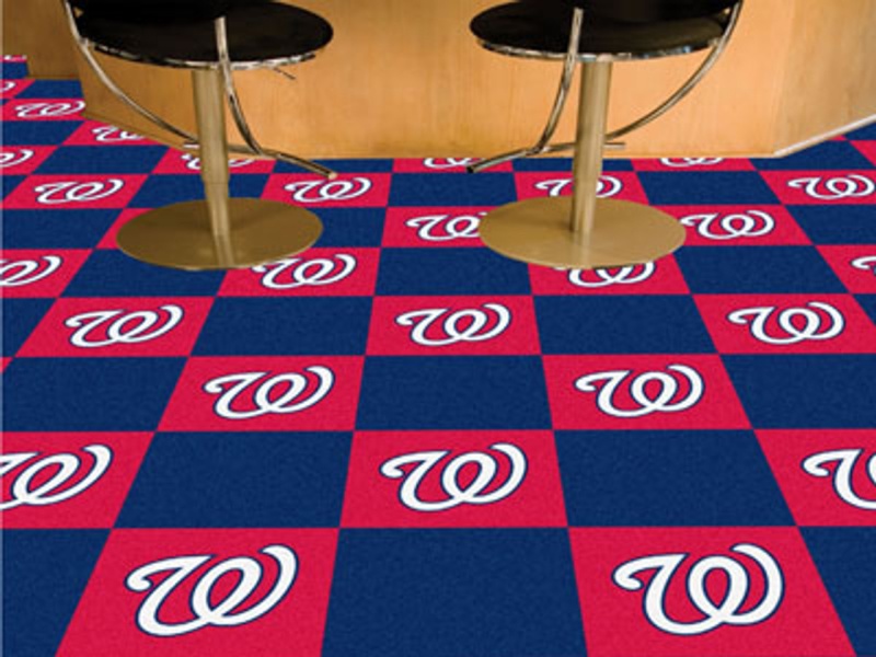 Washington Nationals Carpet Tiles 18"X18" Tiles