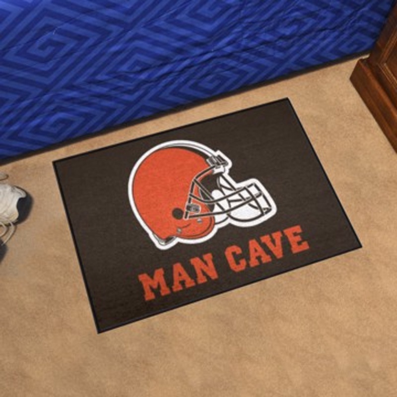 Nfl - Cleveland Browns Man Cave Starter Rug 19"X30"