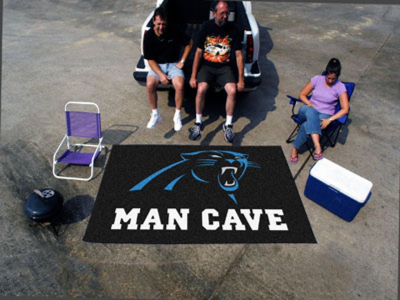 Nfl - Carolina Panthers Man Cave Ultimat Rug 60"X96"