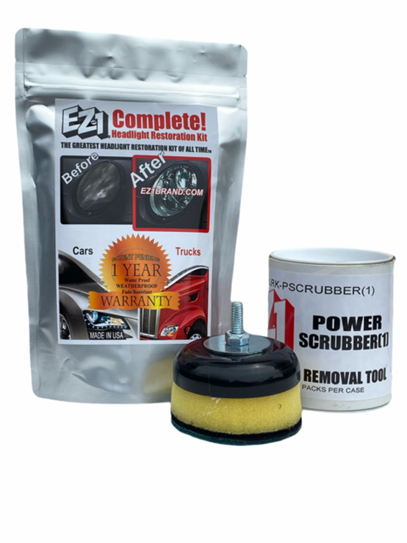 Headlight Restoration And Power Scrubber Kit