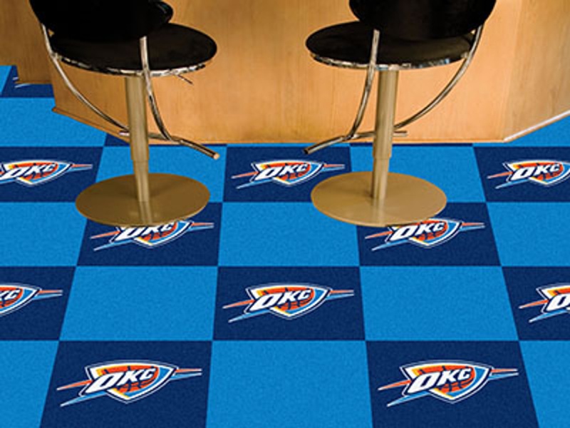 Oklahoma City Thunder Carpet Tiles 18"X18" Tiles