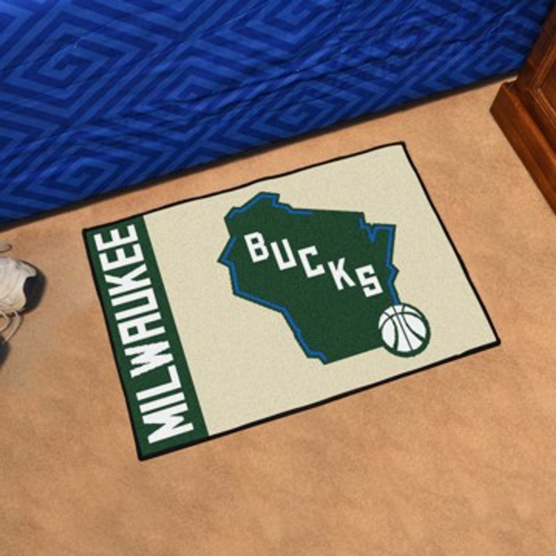 Nba - Milwaukee Bucks Uniform Inspired Starter Rug 19"X30"