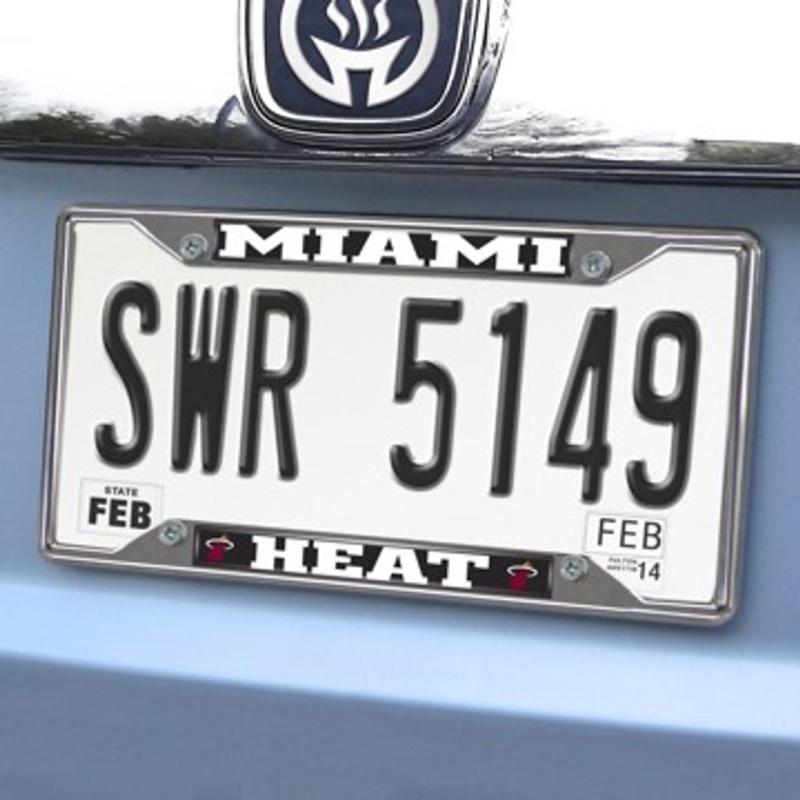 Nba - Miami Heat License Plate Frame 6.25"X12.25"