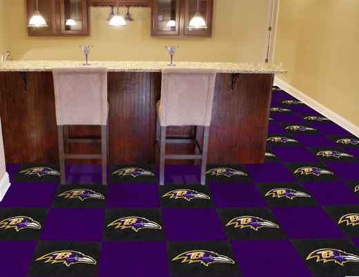 Baltimore Ravens Carpet Tiles 18"x18"