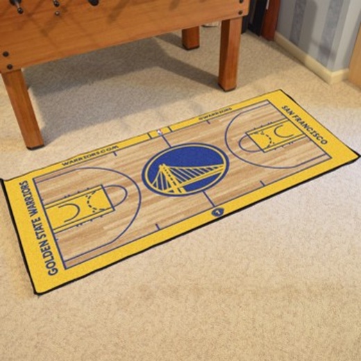 NBA Golden State Warriors Large Court Runner 29.5x54