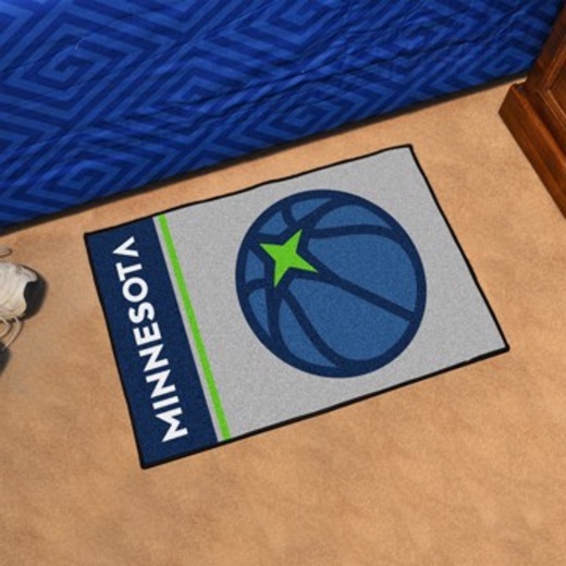 NBA Minnesota Timberwolves Uniform Inspired Starter Rug 19"X30"