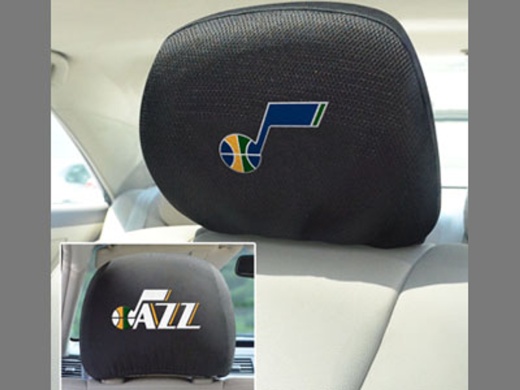 NBA Utah Jazz Head Rest Cover 10"x13" Two Pack