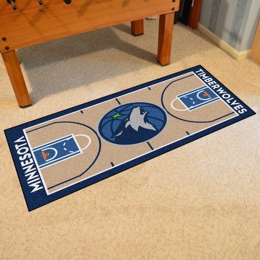 Minnesota Timberwolves NBA Court Runner - 24x44 inches