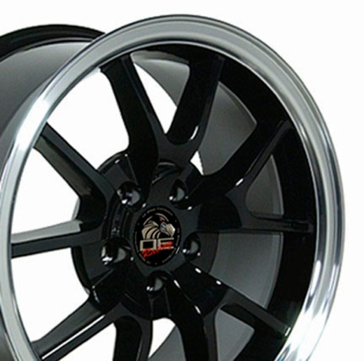 18" Ford Mustang FR500 Wheel - Black 18x9