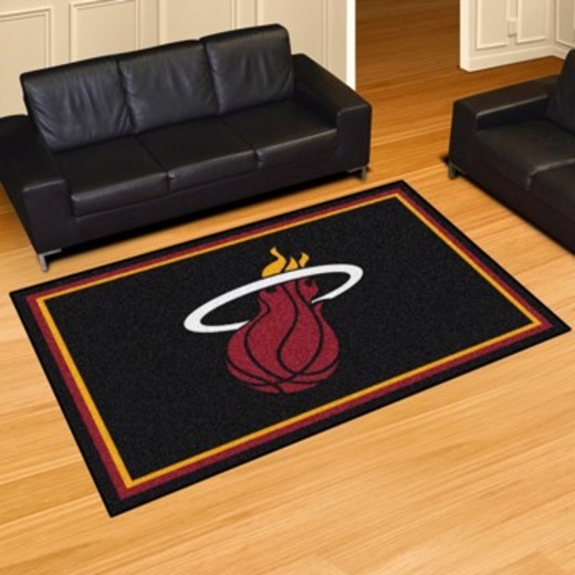 Miami Heat Rug 5X8 60"X92"