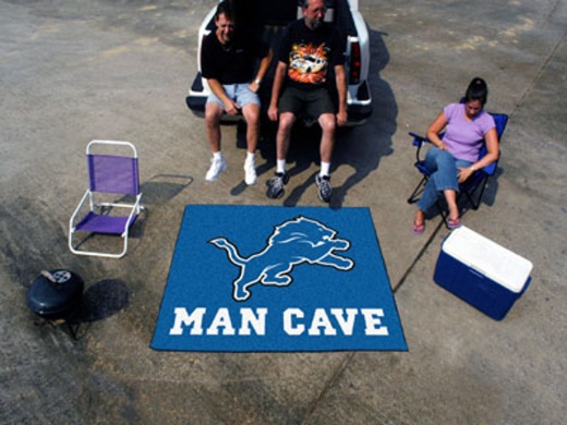 NFL - Detroit Lions Man Cave Tailgater Rug 60"X72"