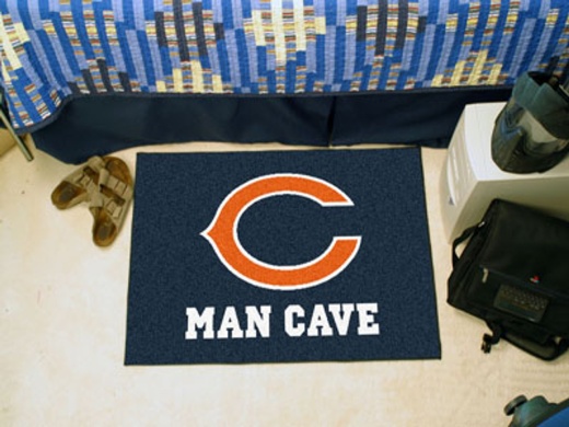 NFL Chicago Bears Man Cave Starter Rug 19"x30"