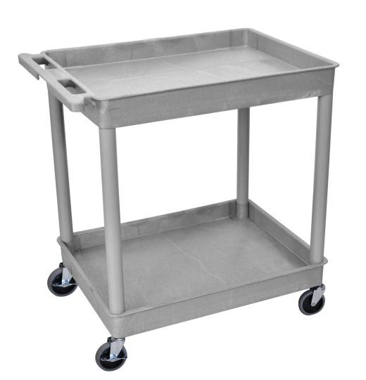 Gray 2 Shelf Tub Cart Tc11-g