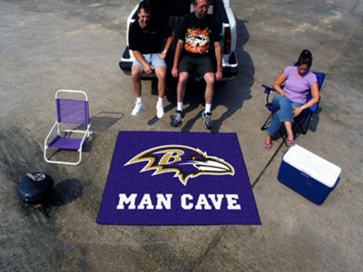 NFL Baltimore Ravens Man Cave Tailgater Rug 60"X72"