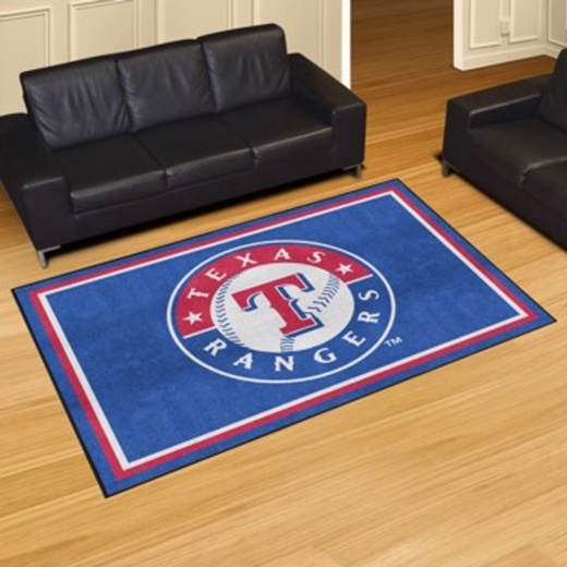 Texas Rangers Rug 5X8 60"X92"
