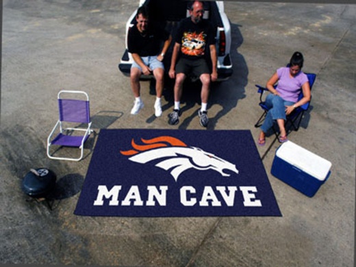 NFL Denver Broncos Man Cave Ultimat Rug 60"X96"