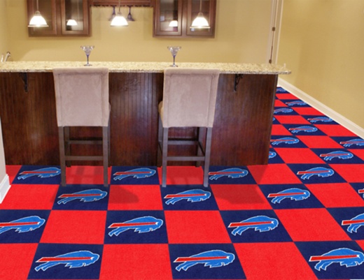 Buffalo Bills Carpet Tiles 18"X18"