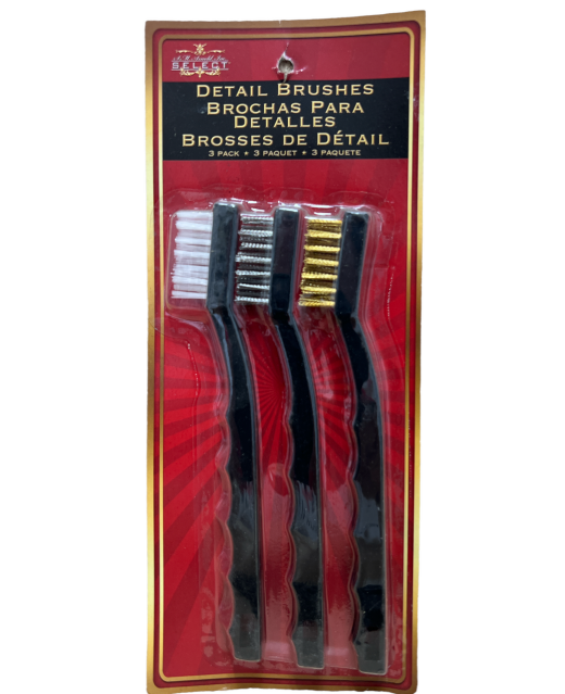 Detail Brush 3-Pack - The Ultimate Auto-Detailing Solution